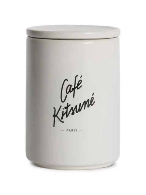 CAFÉ KITSUNÉ logo-print canister White QU08302OF0031