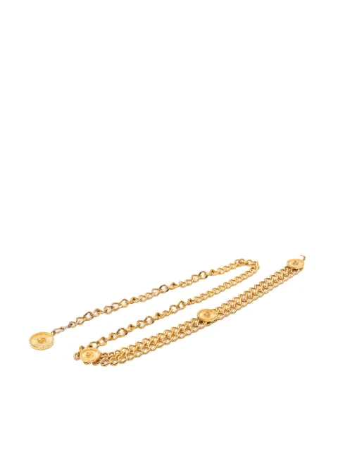 CHANEL Pre-Owned 1950-1970 CC Gold Plated Medallion belt Gold FKUY92SRPFGQO9IB