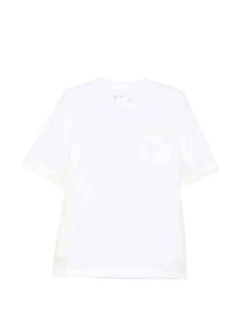 sacai panelled chest-pocket T-shirt Black SCM331WHITEOFFWHITE