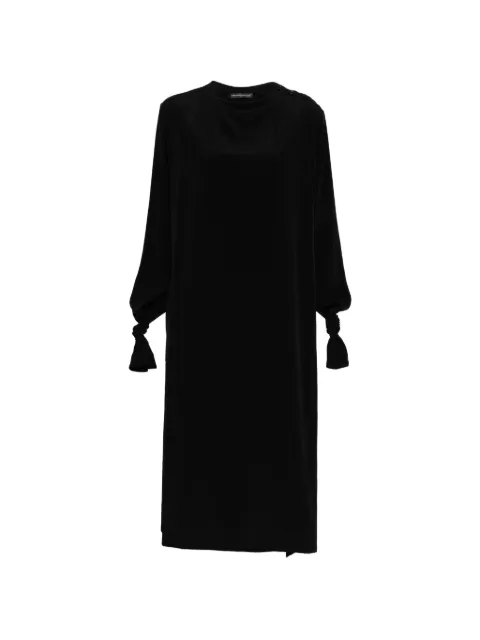 Y's crepe-de-chine midi dress Black YVD07500