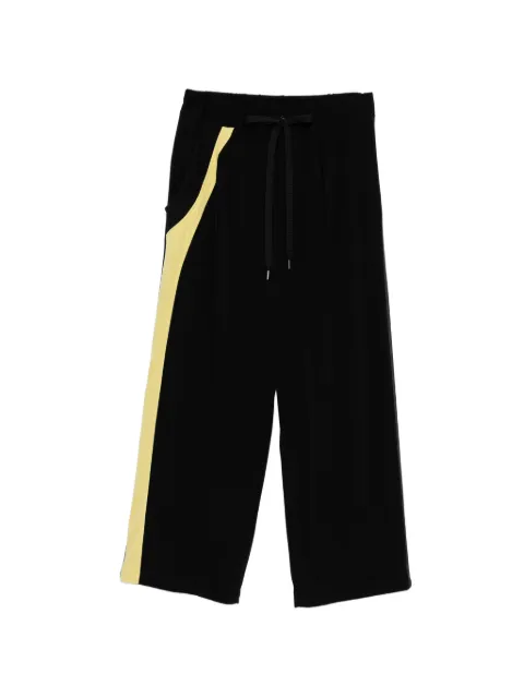 Y's tape-detail jersey track pants Black YVP04529