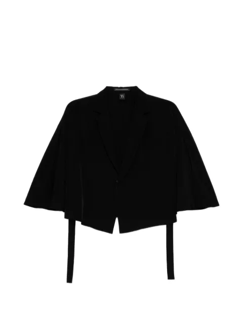 Y's crepe-de-chine cape Black YVJ02500