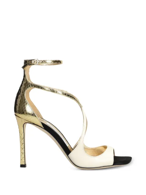 Jimmy Choo Azia buckled sandals Gold J000183448
