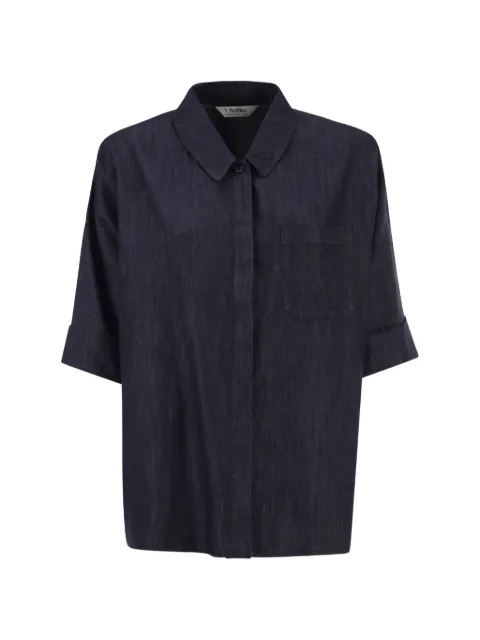 'S Max Mara short-sleeve denim shirt Blue 2629116042600