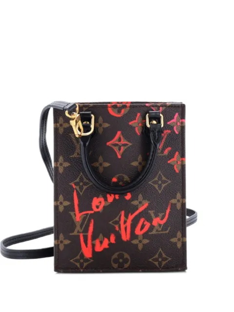 Louis Vuitton Pre-Owned Petit Sac Plat Bag Limited Edition Fall in Love Monogram Canvas tote bag Brown FZTAW0IRKWLKA7EJ