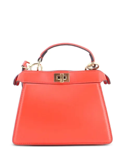 Fendi Pre-Owned Peekaboo ISeeU Bag Leather Petite crossbody bag Red OY4RK2RDM9JRUR8B