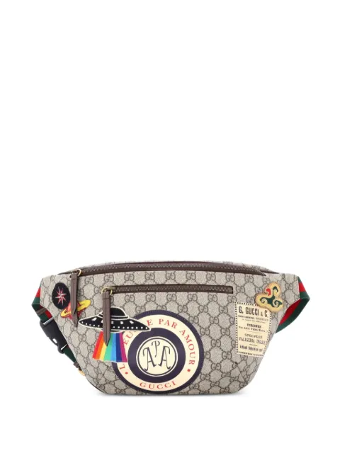 Gucci Pre-Owned Courrier Zip GG Coated Canvas with Applique belt bag Brown 12EBI7FO6OA1QRD0