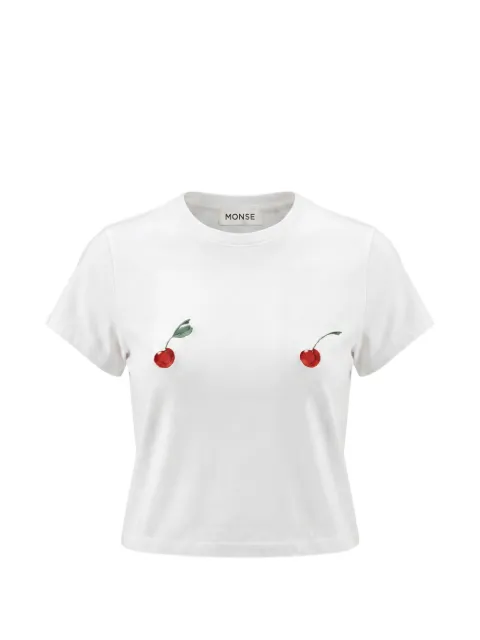Monse cherry-print T-shirt White MP260504TEE