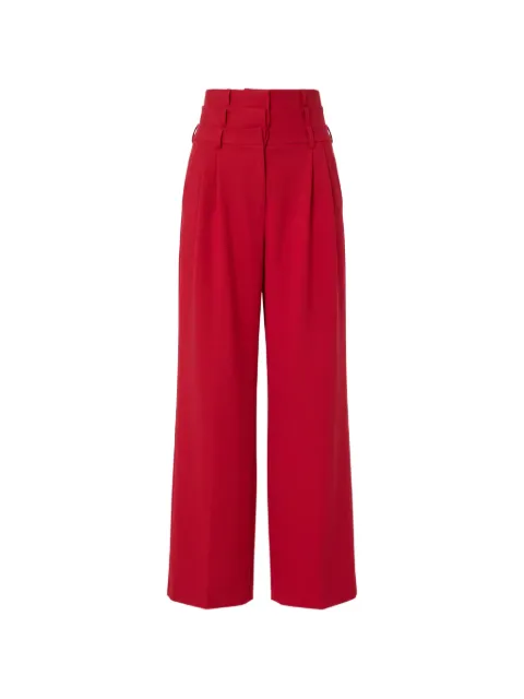 Monse triple-waistband pleated trousers Red MP260707SWG
