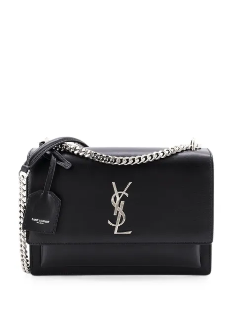Saint Laurent Pre-Owned Sunset Leather Medium crossbody bag Black ARDEOSXV0Z3AQOHK
