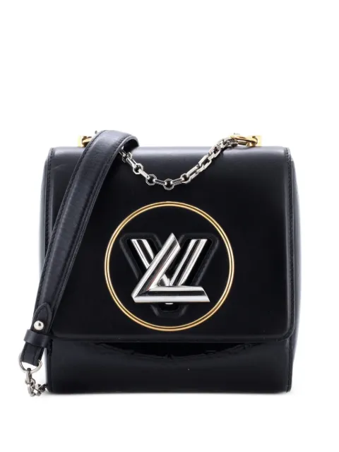 Louis Vuitton Pre-Owned Pochette Twist Handbag Leather with Monogram Vernis shoulder bag Black 8M1DZG5FIZBAYWUG