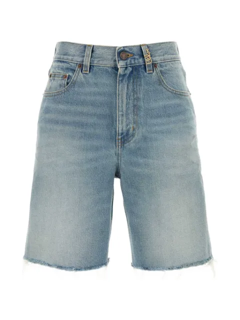 Chloé frayed faded shorts Blue CH26ADS01150