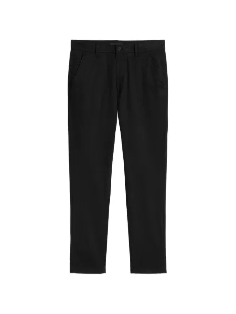 Marc O'Polo twill-texture slim-fit trousers Black 5000012819