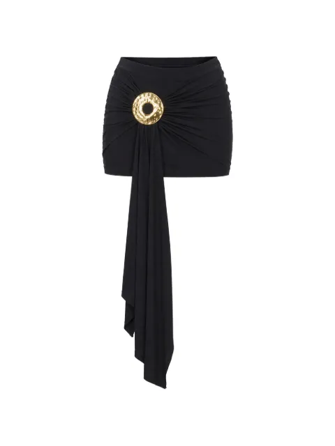 Cult Gaia Freesia ruched mini skirt Black SK35291YV3400