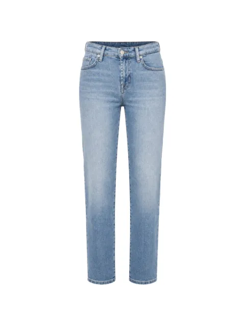 7 For All Mankind logo-patch straight-leg jeans Blue 7UD001203NQ