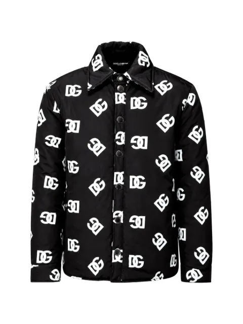 Dolce & Gabbana monogram-print padded jacket Black G9YO9T