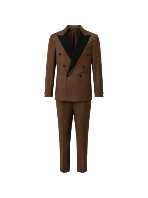 FRANZESE COLLECTION double-breasted suit Brown 13S6ZWATXAKZRE63