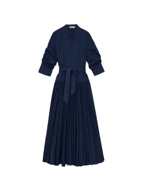 SIMKHAI Arlo belted pleated dress Blue 3261145T