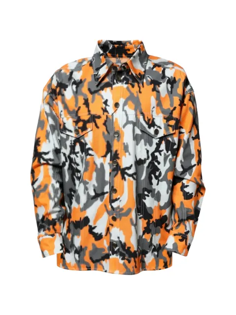 Dolce & Gabbana camouflage-print denim jacket Orange TSH87096
