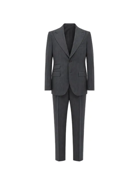 FRANZESE COLLECTION pinstripe-pattern single-breasted suit Grey 3018421