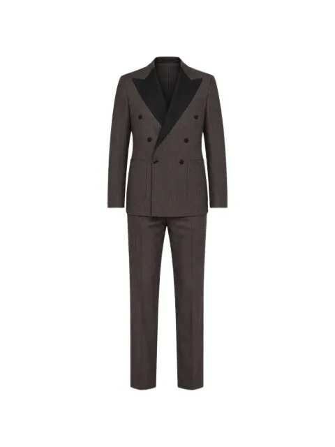 FRANZESE COLLECTION Beckham double-breasted suit Green 13S6ZWATXAKZRE54