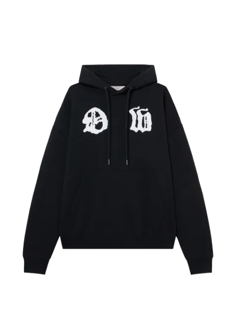 Off-White Palace Arrow logo-print drawstring hoodie Black 44MBB085Z26F001001