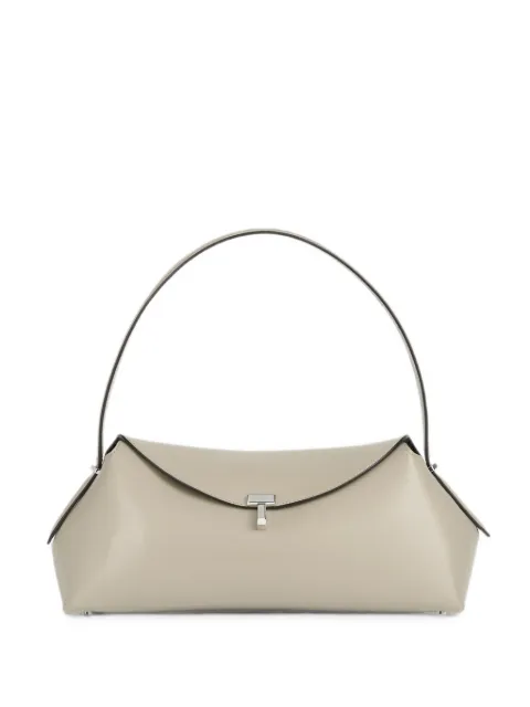 TOTEME T-Lock leather shoulder bag Neutrals 263WAL0127LE0025