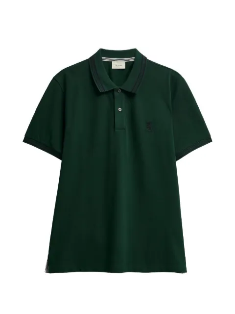 Pringle of Scotland tipping-detail piqué-knit polo shirt Green PMX092
