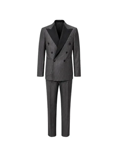 FRANZESE COLLECTION Beckham double-breasted suit Grey 13S6ZWATXAKZRE43