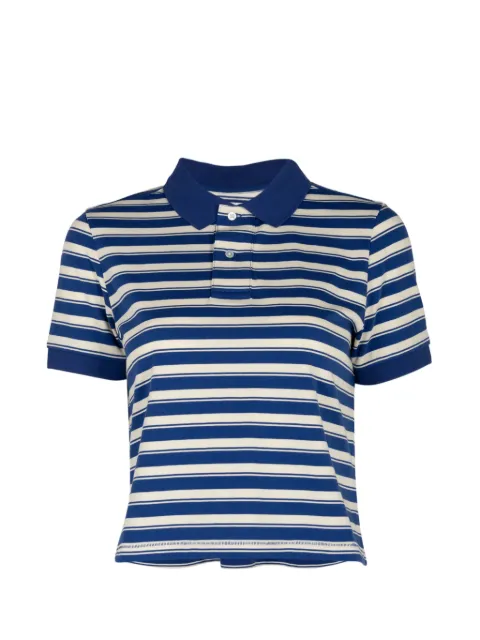 Denimist striped short-sleeve polo top Blue DSW01241