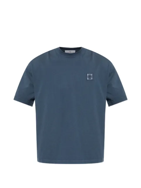Stone Island logo-patch T-shirt Blue L2S152100030S0500