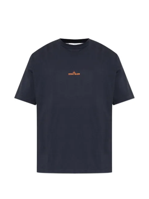 Stone Island logo-print T-shirt Blue L2S152100001S0534