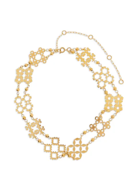 Tory Burch cut-out pendant choker necklace Gold 1864490