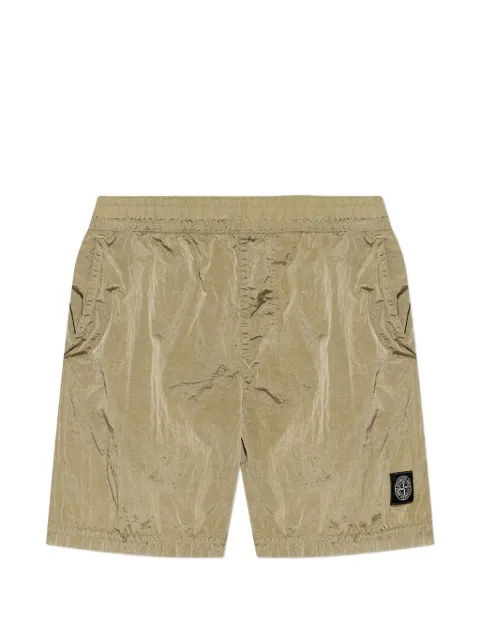 Stone Island logo-patch shorts Green L2S15B100004S0043