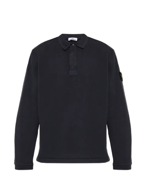 Stone Island logo-patch sweater Blue L2S156100001S0406