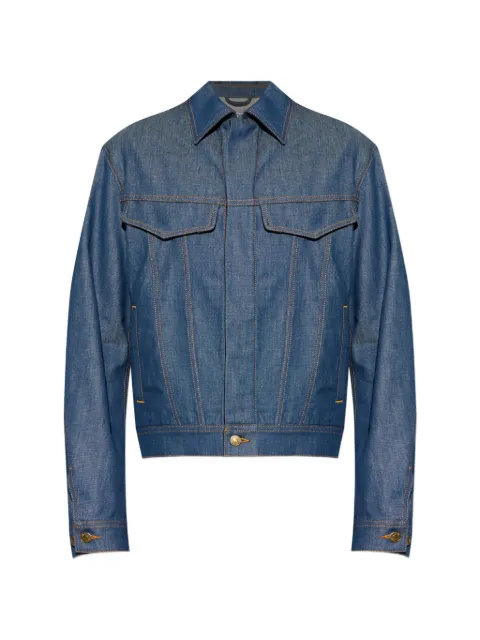 Moschino contrast-stitch denim jacket Blue 262ZZA06155238