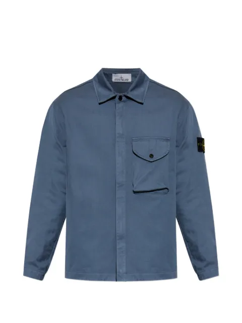 Stone Island 1200001 dense cotton twill-tc Blue L2S151200001S0404
