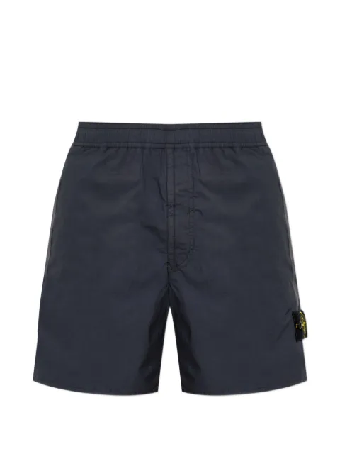 Stone Island logo-patch shorts Blue L2S15L100001S0003