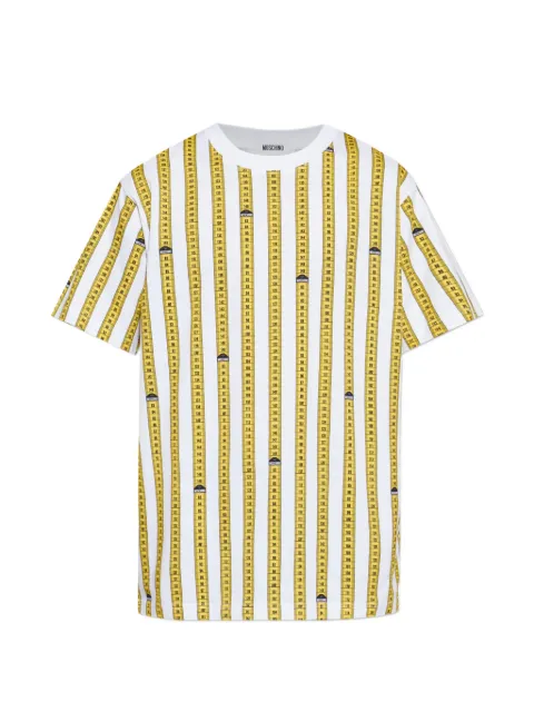 Moschino tape-measure print T-shirt White A07275241