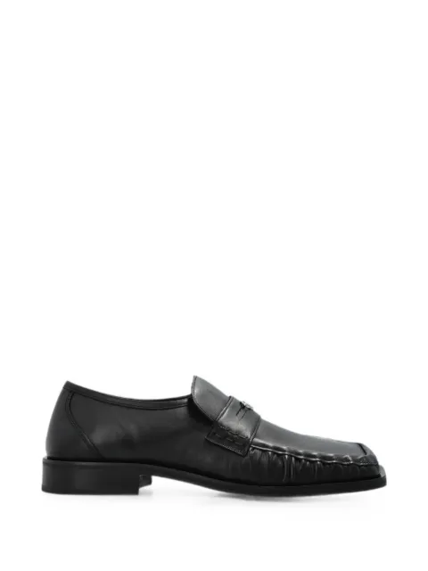 Diesel D Amber leather loafers Black Y04002P7727