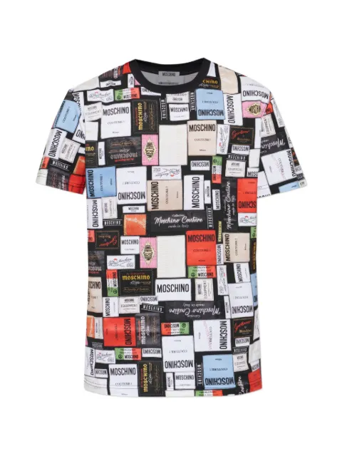 Moschino logo-print T-shirt White A07295241