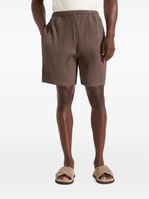 Manière De Voir Drew in brown pleated shorts Brown MAN3429