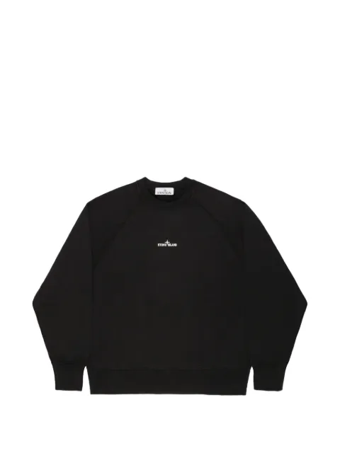 Stone Island logo-print sweatshirt Black L2S156100008S0466