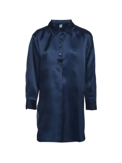 TOTEME silk organza tunic Blue 1296101
