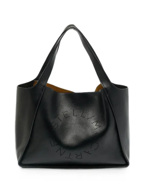 Stella McCartney Pre-Owned large The Logo perforated tote bag Black 1286209