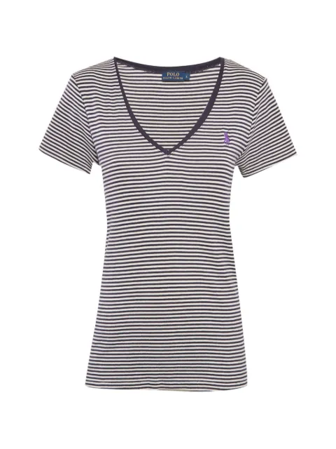Polo Ralph Lauren Vintage striped V-neck T-shirt Blue 1272905