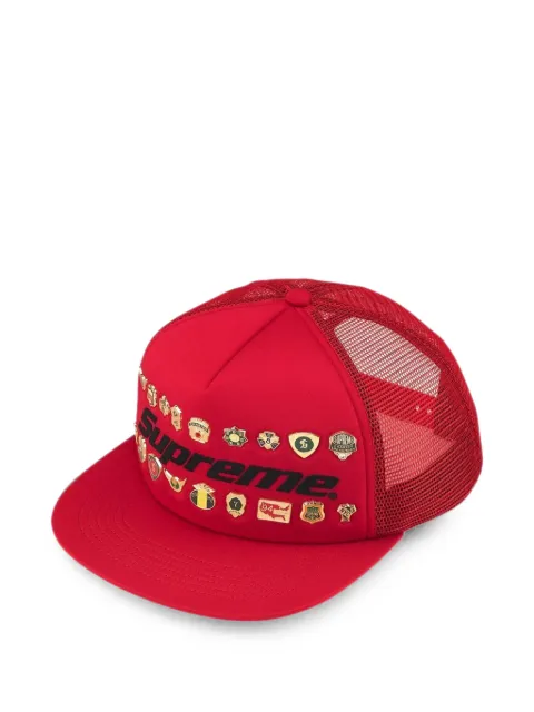 Supreme pin-embellished five-panel cap Red SU27541