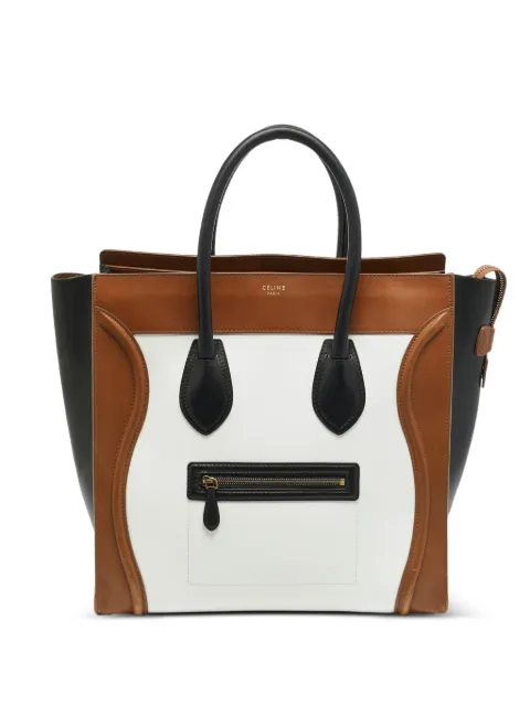 Celine Pre-Owned 2012 Luggage leather tote bag White 1279781