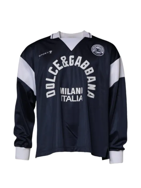 Dolce & Gabbana polo-collar sweatshirt Blue TSH87515