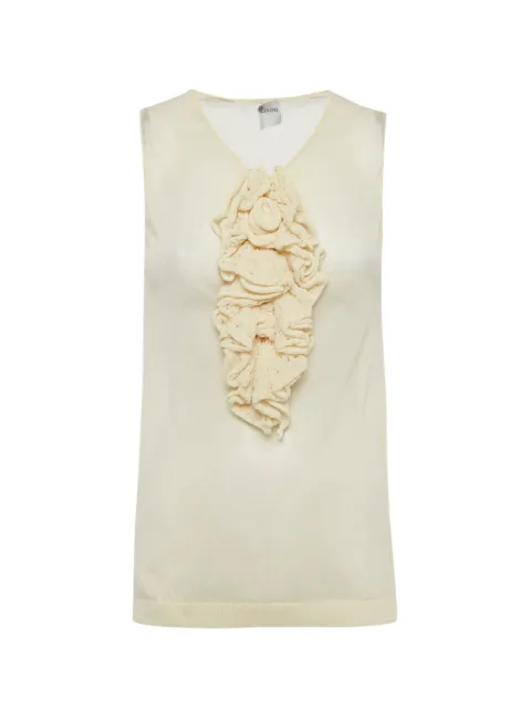 Red Valentino Vintage floral-appliqué top White 1277245